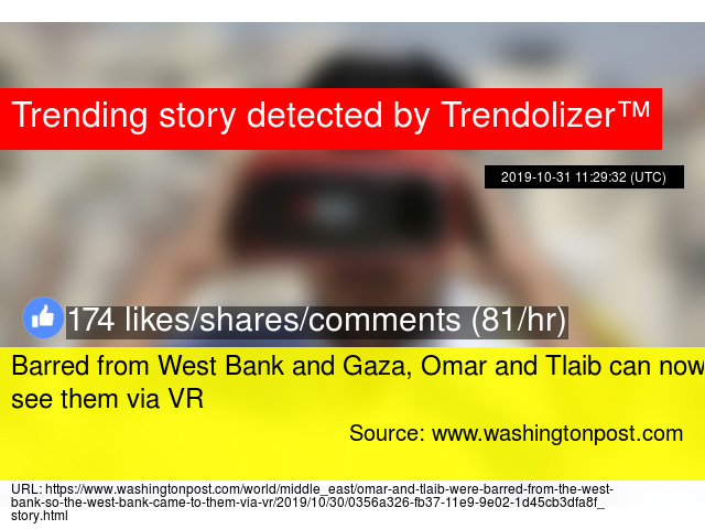 Barred From West Bank And Gaza Omar And Tlaib Can Now See Them Via Vr